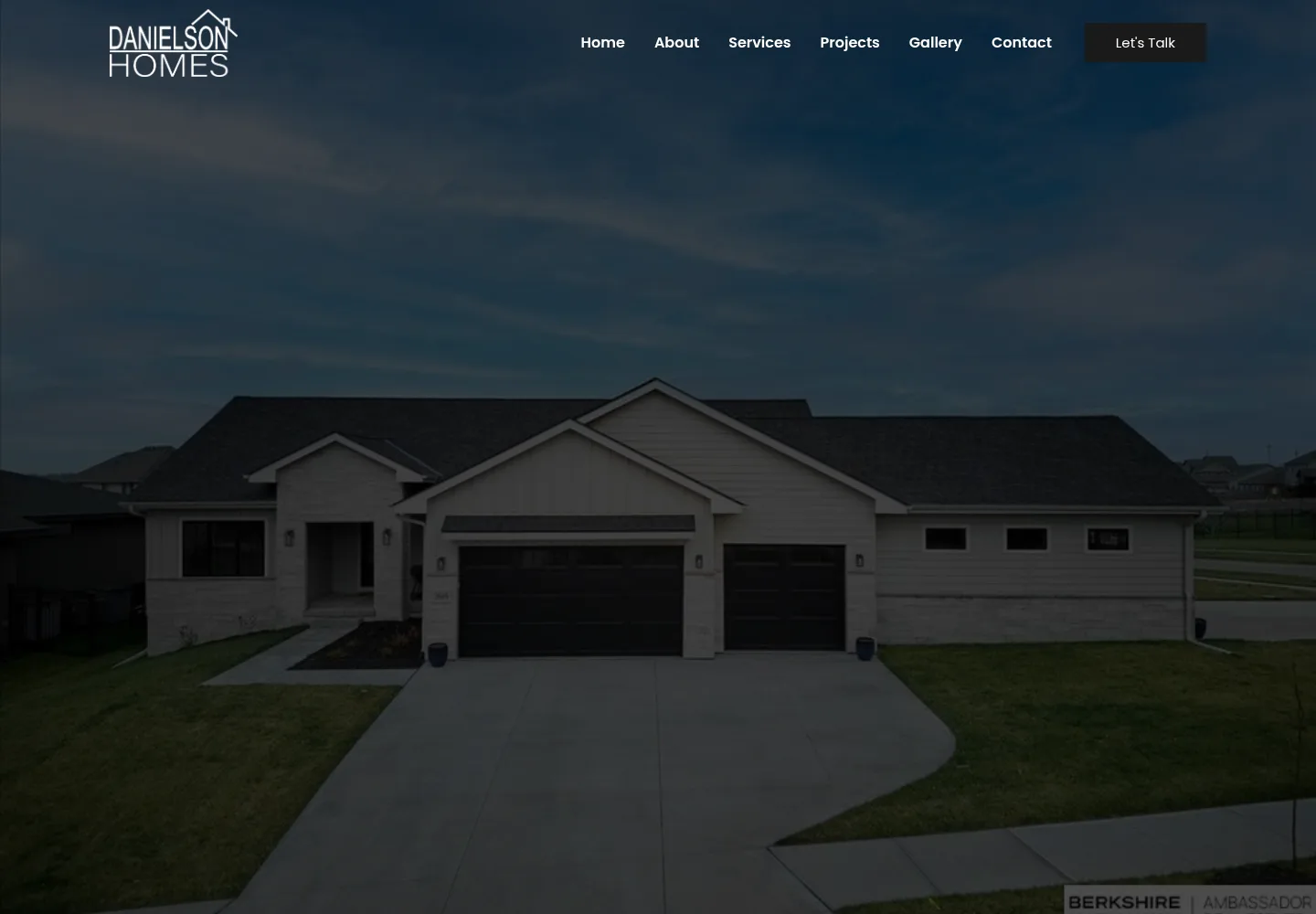 Danielson Homes homepage preview — danielsonhomes.net