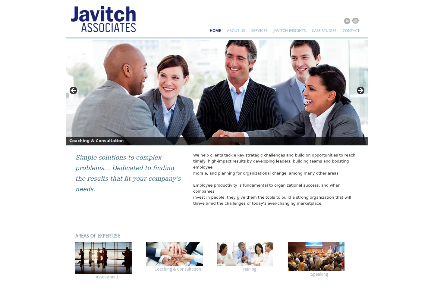 Javitch Associates homepage preview — javitch.com
